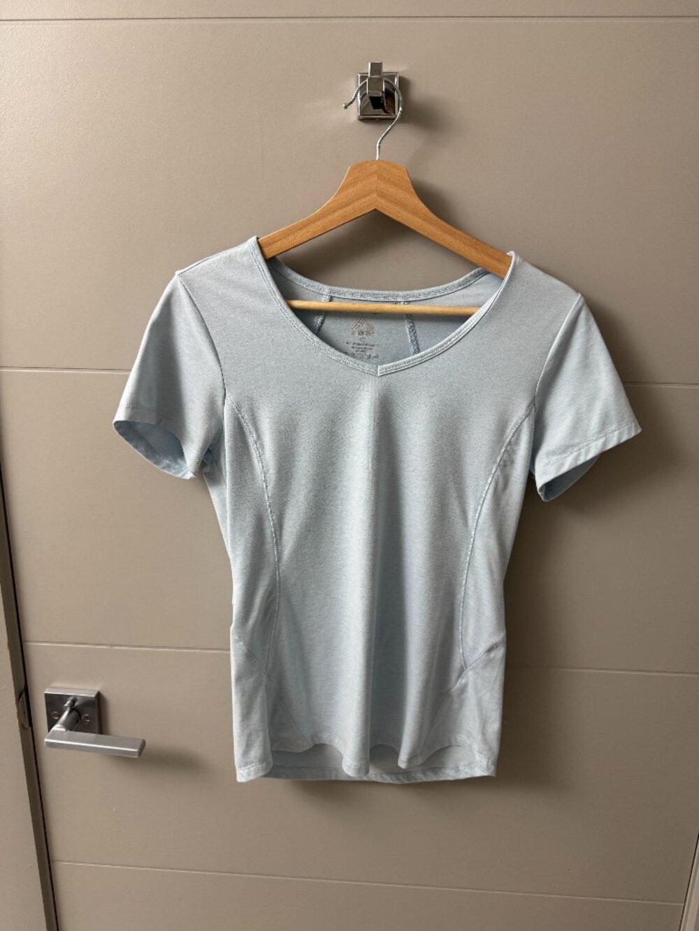 RBX Women’s Small Light Blue Stretch Athletic Workout Tee